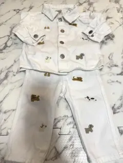 犬 Ｈ＆Ｍ　ZARA ジャケット　アウター　パンツ　セット60 70 ホワイト