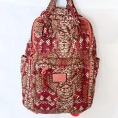 【美品】マークバイマークジェイコブス キルティング リュック パイソン柄