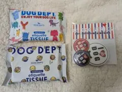 【DOG DEPT】缶バッジ+ウェットティッシュのセットのサムネイル