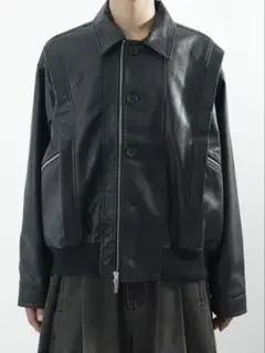【CS】multi vegan leather blouson