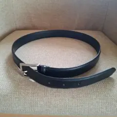 黒ベルト シルバーバックル付き