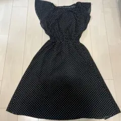 【GU】ドット柄　半袖　ワンピース