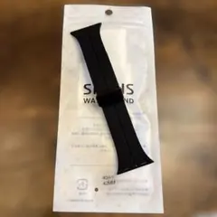 新品AppleWatch バンド　黒　シリコン　バックル　スポーツ　SINNIS