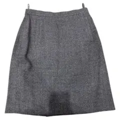 【美品】コムサ　ヘリンボーン　スカート　レディース　茶色　フォーマル　Mサイズ