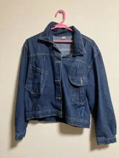 【断捨離】引退セールめちゃ安い【107】 濃紺 デニムジャケット Lサイズ
