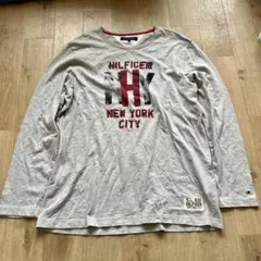 TOMMY HILFIGER 長袖カットソー グレー XXL