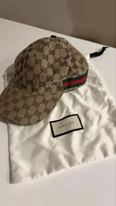 GUCCI GGパターン ベースボールキャップ　保存袋付き