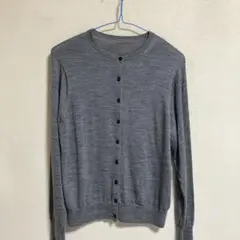 無印良品 洗えるウールハイゲージクルーネックカーディガン
