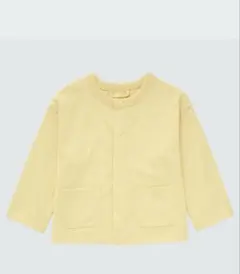 UNIQLO エアリズムコットンUVカットカーディガン（長袖）　イエロー　90