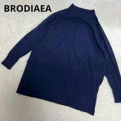 BRODIAEA ブローディア ハイネックニット ネイビー L M663のサムネイル