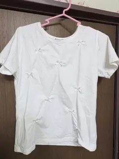 Ray BEAMS リボン装飾 Tシャツ ホワイトのサムネイル