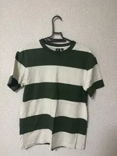 marimekko 半袖 Tシャツ Mサイズ 緑と白のストライプ