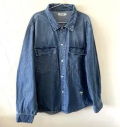 ◯CHILLDAYS デニムシャツ　長袖◯ブルー　ジャケット　ゆったり　LL