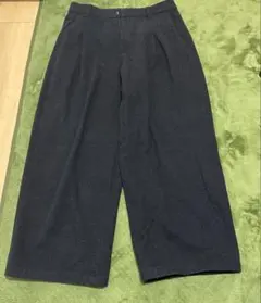 ユニクロ ブラッシュドジャージーワイドパンツ