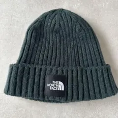 THE NORTH FACE ⚪︎ニット帽 ⚪︎ダークグリーン FREE