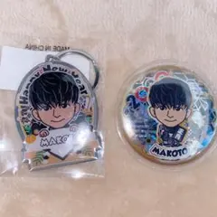 長谷川慎 缶バッジ メタルキーホルダー