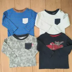 長袖 Tシャツ 4枚セット 80cm まとめ売り