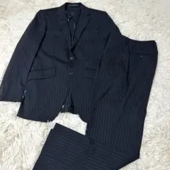 Number ナンバー　スーツ　セットアップ　ストライプ　ブラック　98Y8
