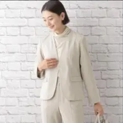 LEPSIM ノーカラージャケット ベージュのサムネイル