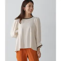 Bou Jeloud カットジョーゼットブラウス （IVORY）のサムネイル