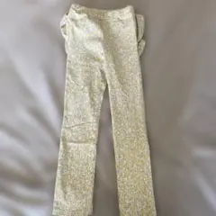 花柄フリル付きキッズパンツ