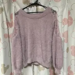 INGNI 薄紫 オフショルダーセーター