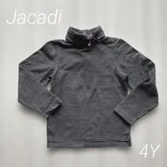 ジャカディ　ストライプ タートルネック リボン　長袖カットソー　104