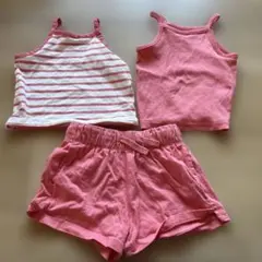 H&M キャミソール2枚＆ショートパンツ セット