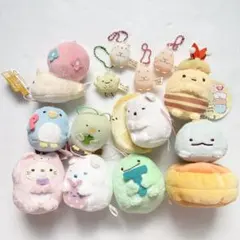 すみっコぐらし　マスコット15点　ポーチ3点　ハッピーセット2点　カード11枚