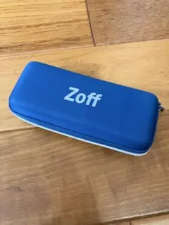 Zoff 青　メガネケース ※送料無料