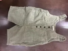 コーデュロイ　オーバーオールM グリーン