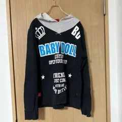BABY DOLL フード付きパーカー Mサイズ 黒