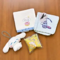 シナモロール タオルハンカチ マスコット ストラップ　くら寿司　シナモン