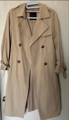 ナノユニバース　ベージュ トレンチコート