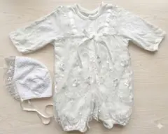 新生児用 セレモニードレス　帽子付き