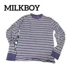 MILKBOY デザイン　ギミック　ロングシャツ　ロンT ボーダーのサムネイル