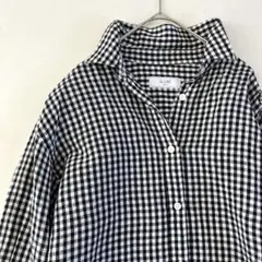 25SS スローブイエナ ギンガムチェック　長袖シャツ　ゆったり　リネン　春