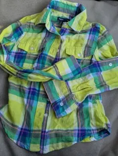 120 GapKids 長袖チェックシャツ