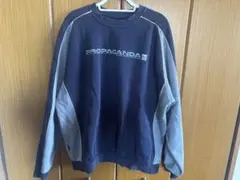 ビンテージ サーフブランド GHANDA トレーナー XL ネイビー/グレー