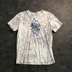 【AMERICAN EAGLE】総柄Tシャツ 古着usedSM2