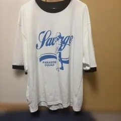 Savage PARADISE SQUAD リンガーTシャツ