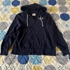 アバクロ Abercrombie & Fitch XL パーカー ネイビー 紺色
