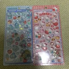 ボンボンドロップシール サンリオ ハローキティ 赤 ハンギョドン 正規品