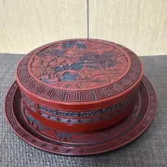 仙台堆朱　盆付菓子器のサムネイル