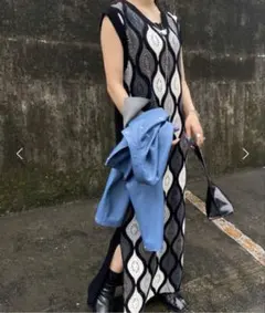 AMERI URAOMOTE MIX HAND STITCH DRESS - メルカリ