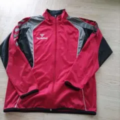 hummel ジャージ 赤黒