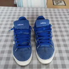 adidas デニム スニーカー ブルー　DAILY3.0M 　26.5cm