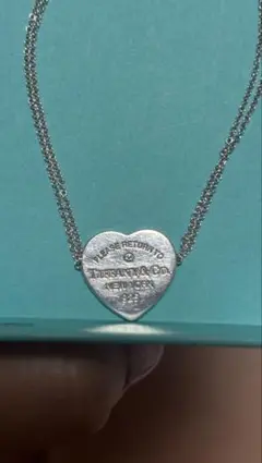 Tiffany & Co. ブレスレット ハート ダブルチェーン ダイヤモンド