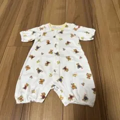 MIKIHOUSE クマ柄ロンパース