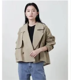 Marw united arrows ショートトレンチコート36